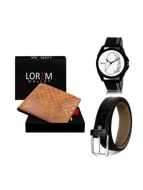 belt, wallet & watch gift combo - 19251673 - Very Small Image - 1