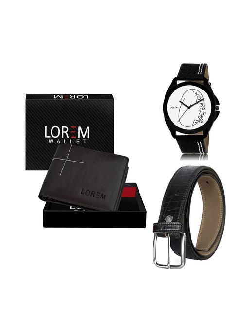 belt, wallet & watch gift combo - 19251696 - Very Small Image - 1