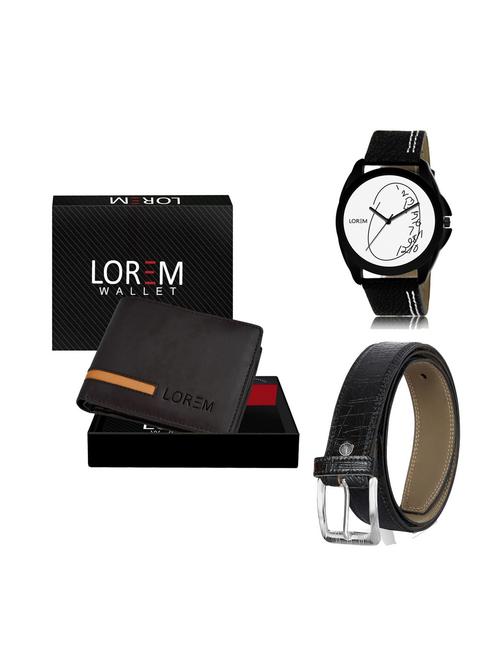 belt, wallet & watch gift combo - 19251710 - Very Small Image - 1