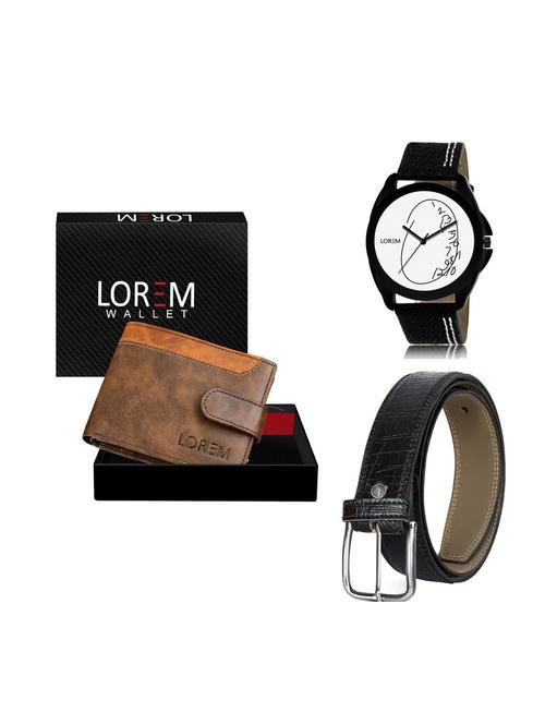 belt, wallet & watch gift combo - 19251714 - Very Small Image - 1
