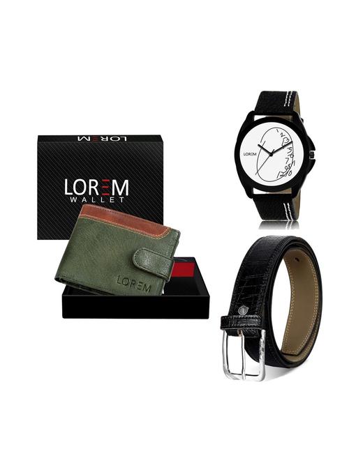 belt, wallet & watch gift combo - 19251727 - Very Small Image - 1
