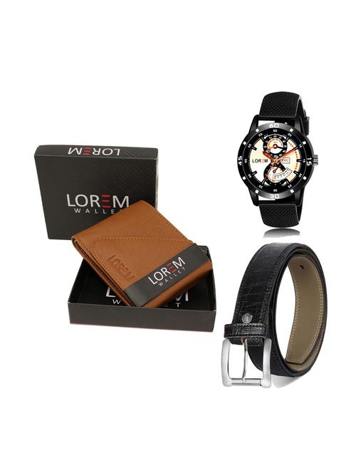 belt, wallet & watch gift combo - 19251730 - Very Small Image - 1