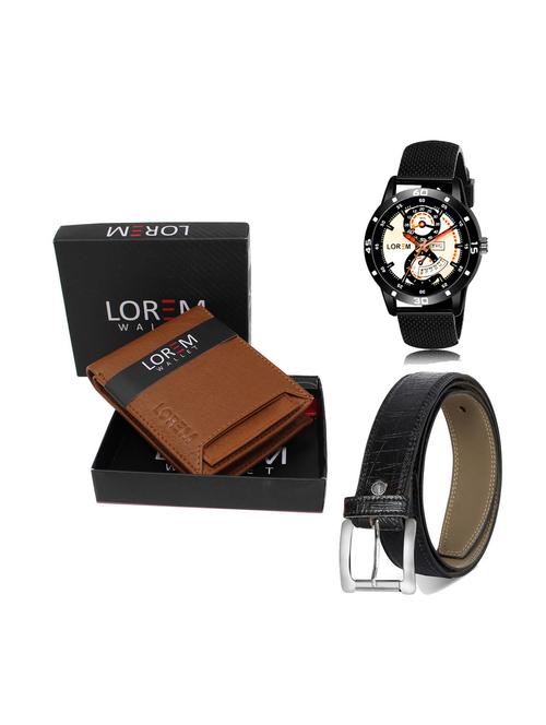 belt, wallet & watch combo - 19251742 - Very Small Image - 1