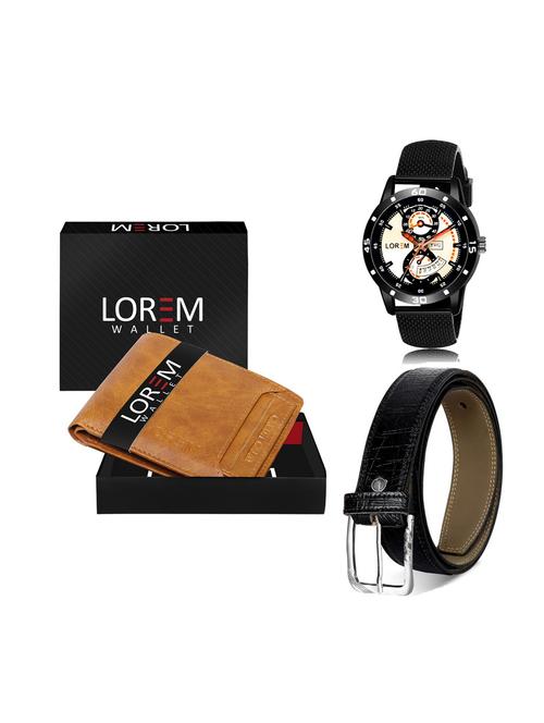 belt, wallet & watch combo - 19251757 - Very Small Image - 1