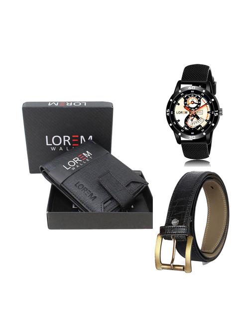 belt, wallet & watch combo - 19251765 - Very Small Image - 1