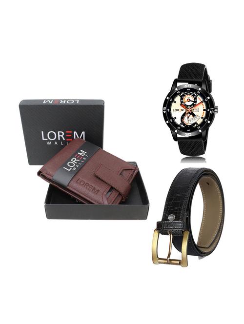 belt, wallet & watch combo - 19251771 - Very Small Image - 1