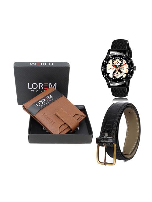 belt, wallet & watch combo - 19251779 - Very Small Image - 1