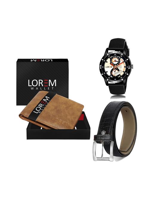 belt, wallet & watch combo - 19251796 - Very Small Image - 1