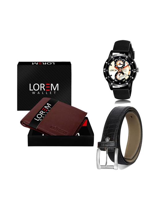 belt, wallet & watch combo - 19251802 - Very Small Image - 1