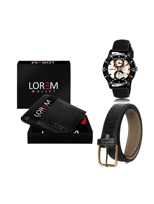 belt, wallet & watch combo - 19251809 - Very Small Image - 1
