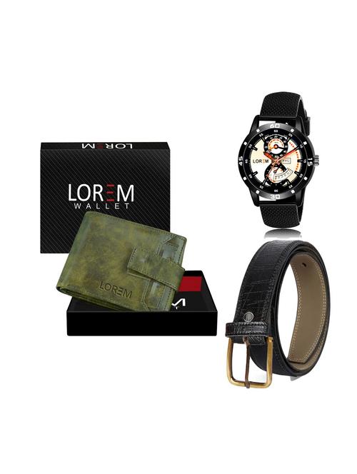 belt, wallet & watch combo - 19251851 - Very Small Image - 1