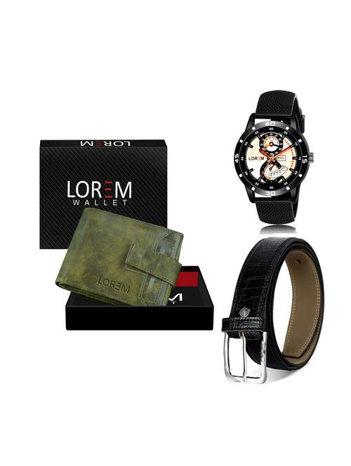 belt, wallet & watch combo - 19251853 - Very Small Image - 1