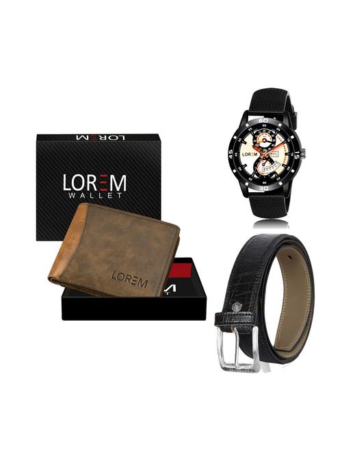 belt, wallet & watch combo - 19251878 - Very Small Image - 1