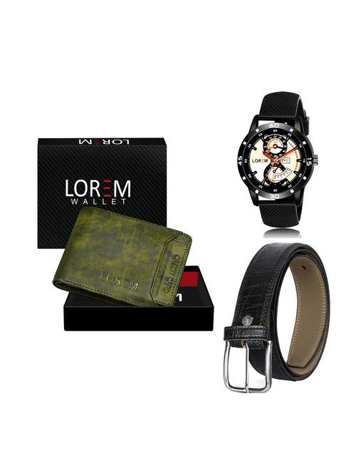 belt, wallet & watch combo - 19251882 - Very Small Image - 1