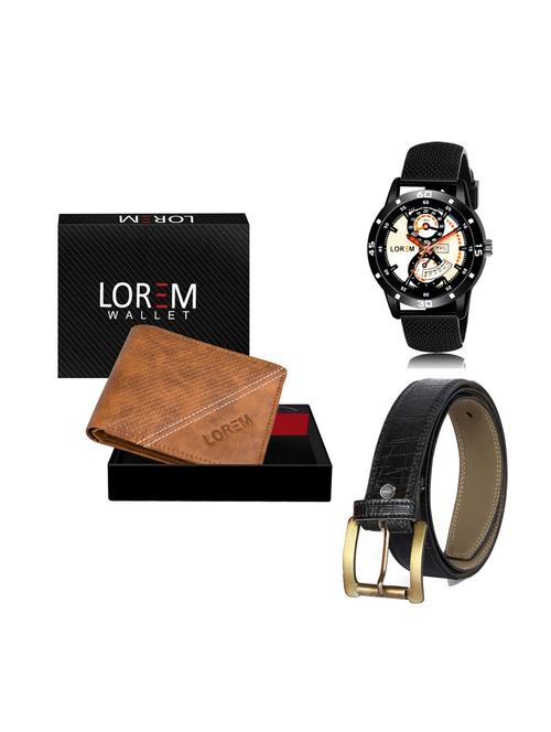 belt, wallet & watch combo - 19251915 - Very Small Image - 1