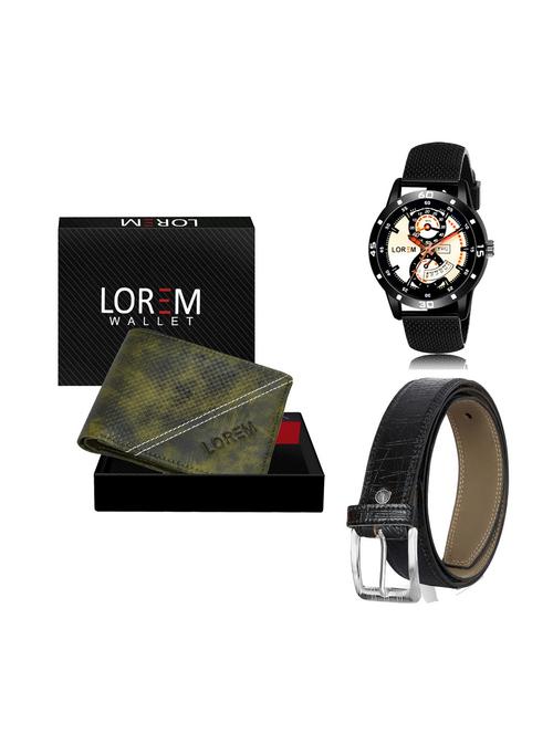 belt, wallet & watch combo - 19251926 - Very Small Image - 1