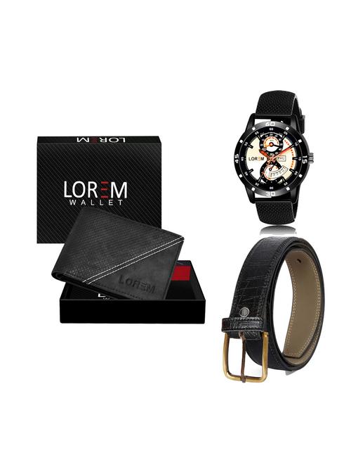 belt, wallet & watch combo - 19251929 - Very Small Image - 1