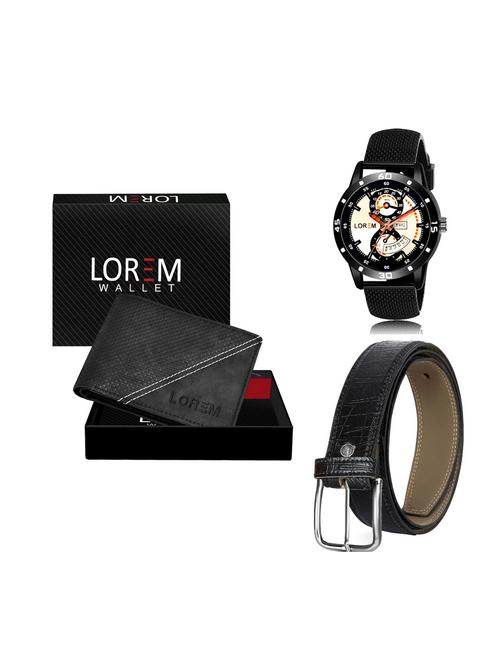 belt, wallet & watch combo - 19251930 - Very Small Image - 1