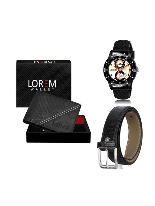 belt, wallet & watch combo - 19251932 - Very Small Image - 1
