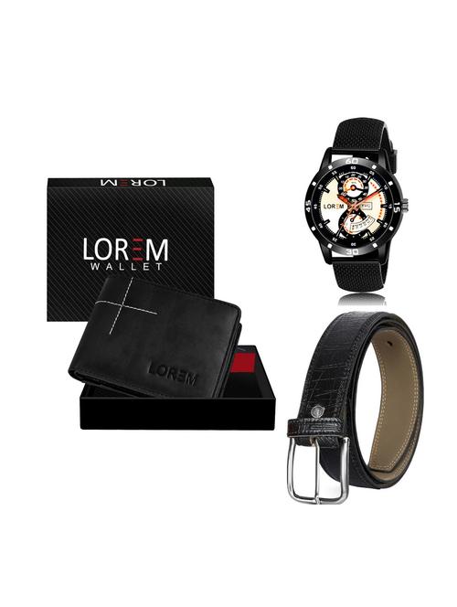 belt, wallet & watch combo - 19251960 - Very Small Image - 1