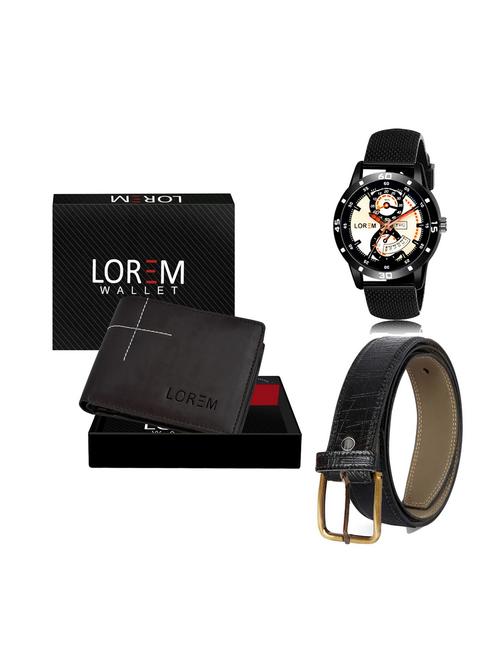 belt, wallet & watch combo - 19251965 - Very Small Image - 1