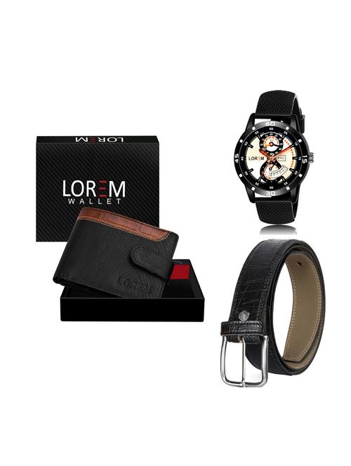 belt, wallet & watch combo - 19251990 - Very Small Image - 1