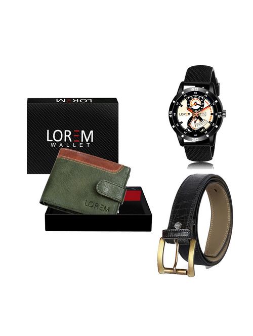 belt, wallet & watch combo - 19251993 - Very Small Image - 1