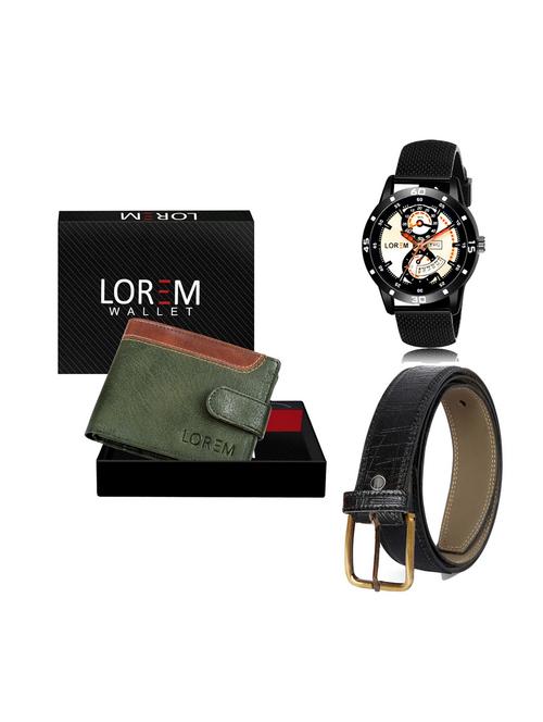 belt, wallet & watch combo - 19251995 - Very Small Image - 1