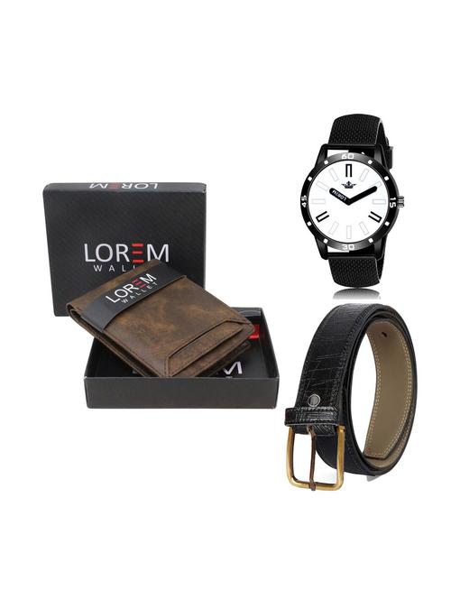 belt, wallet & watch combo - 19252019 - Very Small Image - 1