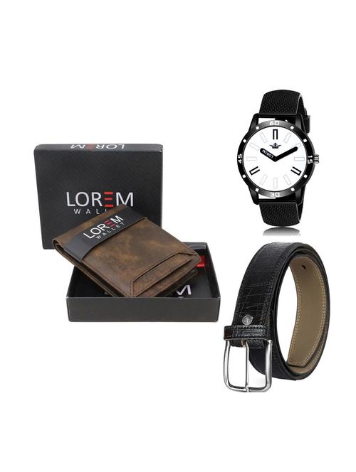 belt, wallet & watch combo - 19252020 - Very Small Image - 1