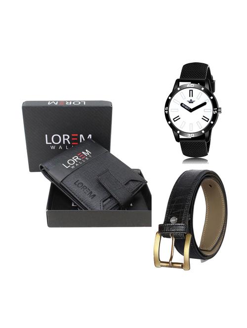 belt, wallet & watch combo - 19252035 - Very Small Image - 1