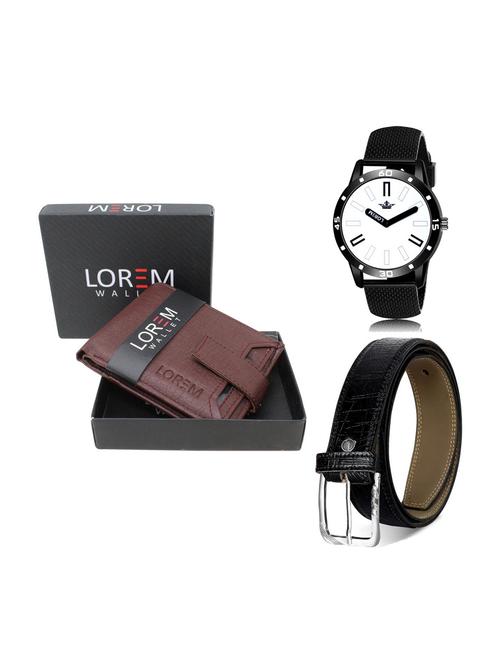 belt, wallet & watch combo - 19252045 - Very Small Image - 1