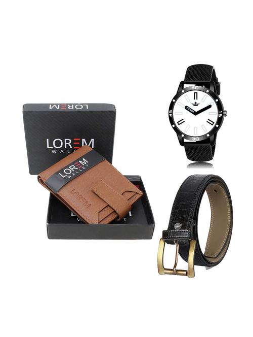 belt, wallet & watch combo - 19252047 - Very Small Image - 1