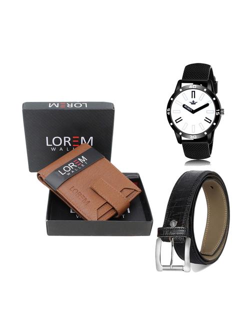belt, wallet & watch combo - 19252048 - Very Small Image - 1