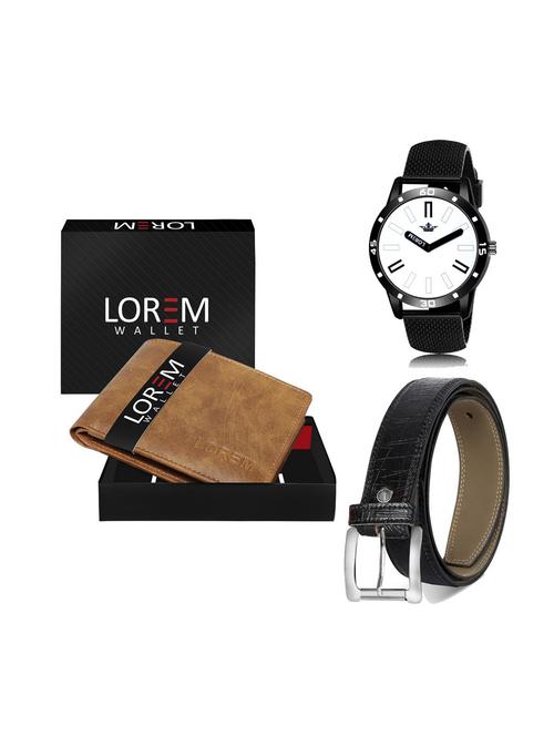 belt, wallet & watch combo - 19252066 - Very Small Image - 1