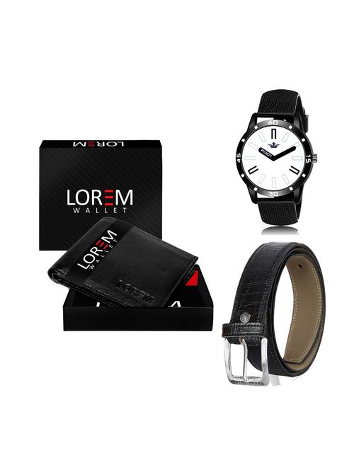 belt, wallet & watch combo - 19252082 - Very Small Image - 1
