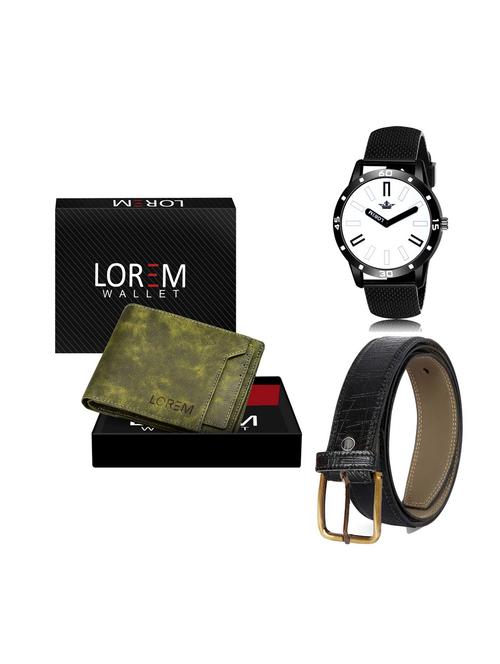 belt, wallet & watch combo - 19252085 - Very Small Image - 1