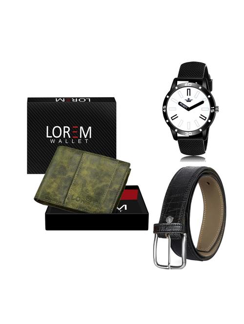 belt, wallet & watch combo - 19252098 - Very Small Image - 1