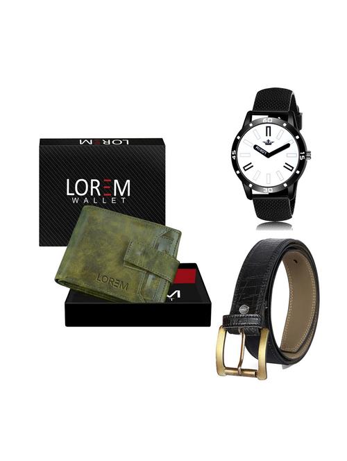 belt, wallet & watch combo - 19252119 - Very Small Image - 1