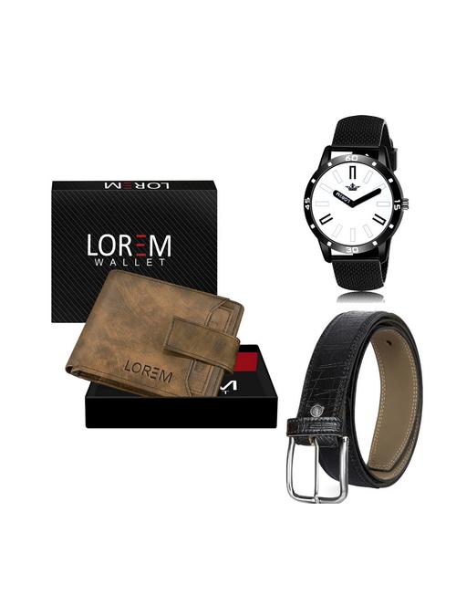belt, wallet & watch combo - 19252128 - Very Small Image - 1