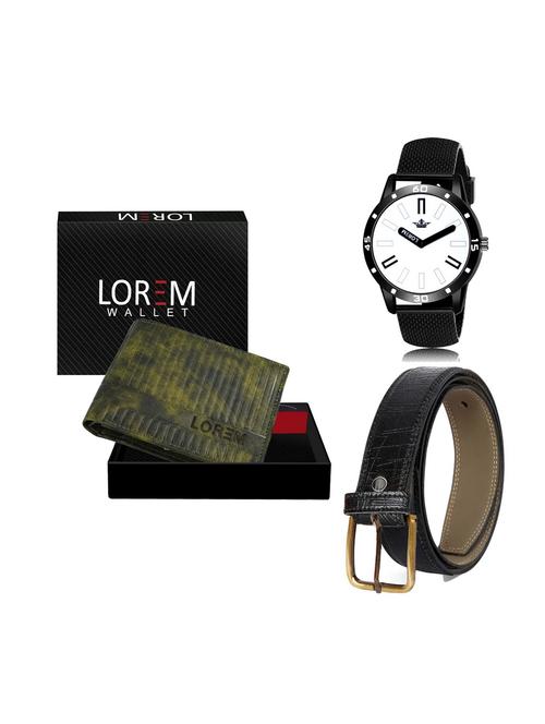 belt, wallet & watch combo - 19252169 - Very Small Image - 1