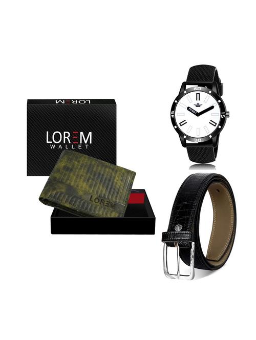 belt, wallet & watch combo - 19252171 - Very Small Image - 1