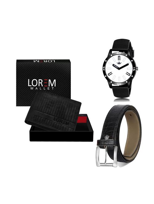 belt, wallet & watch combo - 19252174 - Very Small Image - 1
