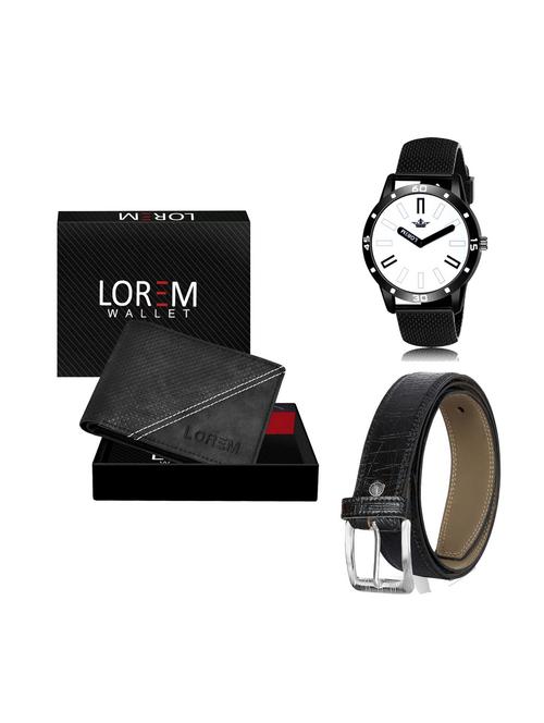 belt, wallet & watch combo - 19252202 - Very Small Image - 1