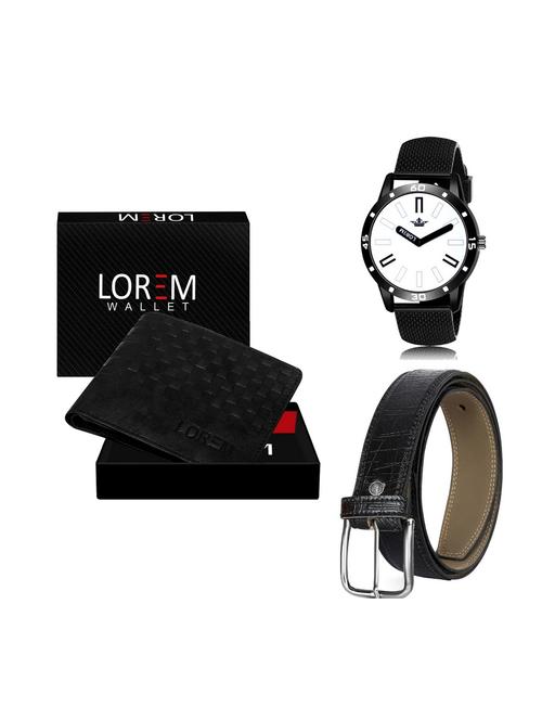 belt, wallet & watch combo - 19252224 - Very Small Image - 1