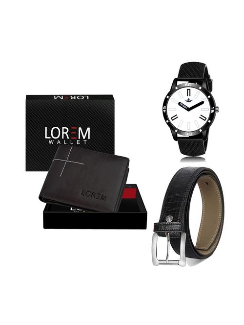 belt, wallet & watch combo - 19252234 - Very Small Image - 1