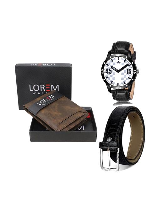 belt, wallet & watch combo - 19252291 - Very Small Image - 1