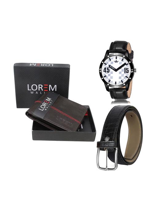 belt, wallet & watch combo - 19252302 - Very Small Image - 1