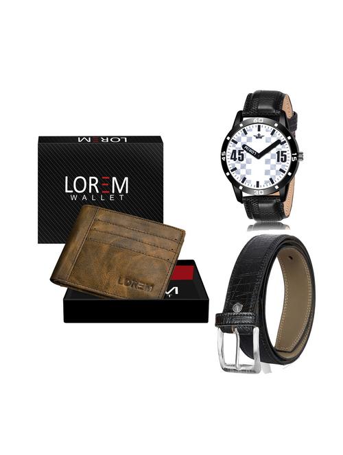belt, wallet & watch combo - 19252376 - Very Small Image - 1