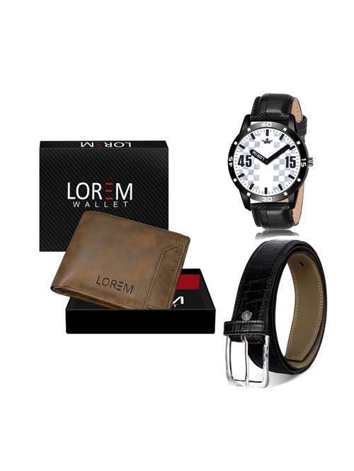 belt, wallet & watch combo - 19252405 - Very Small Image - 1
